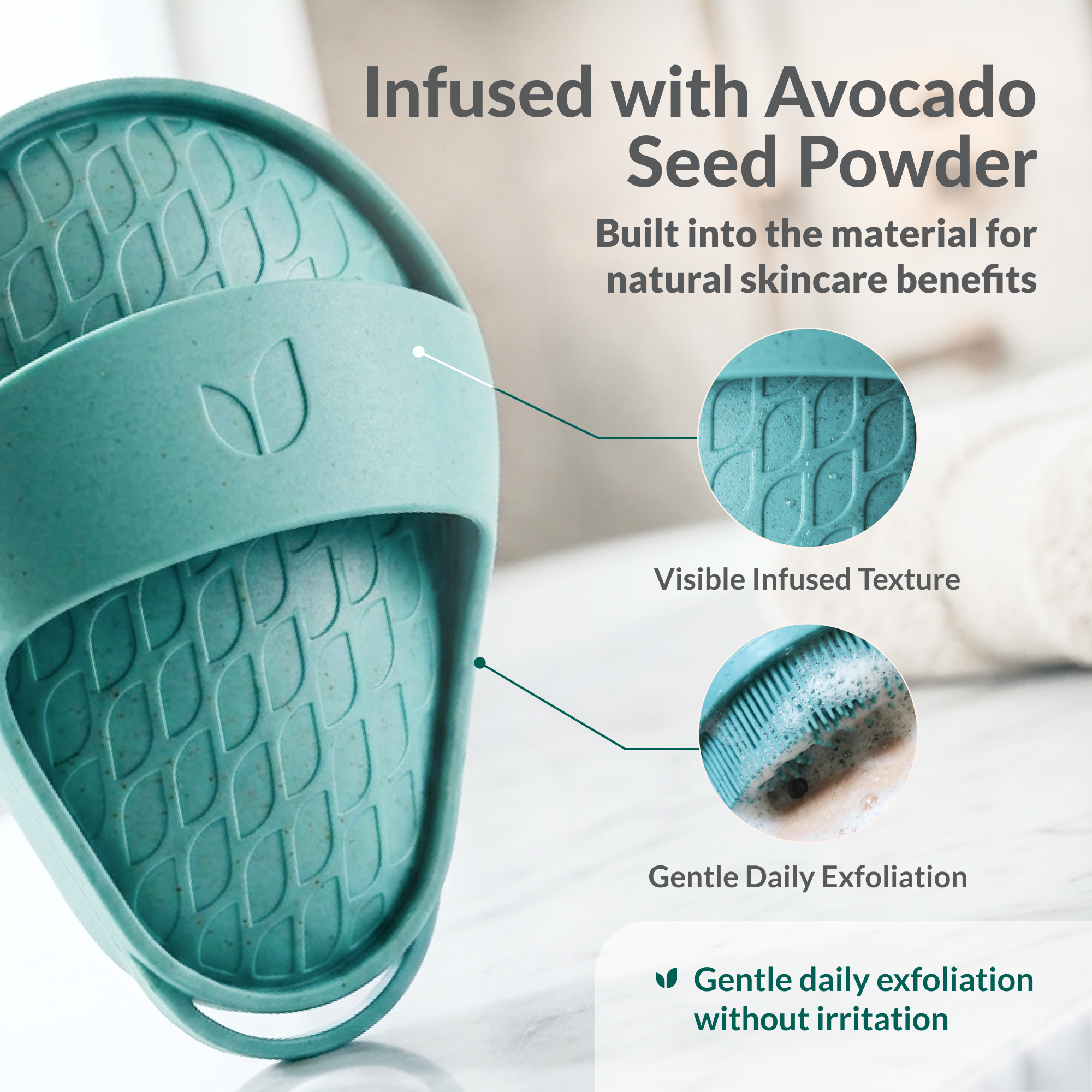 Infused with avocado seed powder